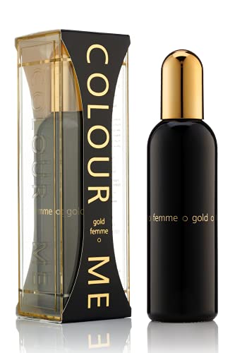 Perfumy COLOUR ME Gold Femme dla kobiet. Woda perfumowana 100 ml. Luksusowy zapach – perfumy damskie, długotrwałe perfumy damskie marki Milton-Lloyd
