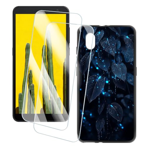 OAGELIM 2�Z�b�g �X�N���[���v���e�N�^�[ + �P�[�X TCL L7 5102K (5.5 �C���`) �Ƃ̌݊������� �A�[�e�B�X�e�B�b�N�J�X�^���v�����g�J�o�[�Ƌ����K���X�t�B���� �X�N���b�`�h�~ (�t)