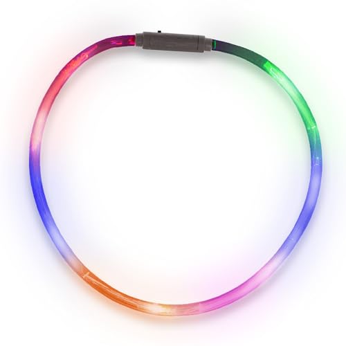 Windy City Novelties LED Light Up Necklace - 6 Multi Color Modes - 27