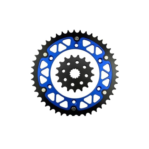 Pignon avant moto 17T et couronne 51T pas 520 pour Yamaha YZ250 WR400 YZ400