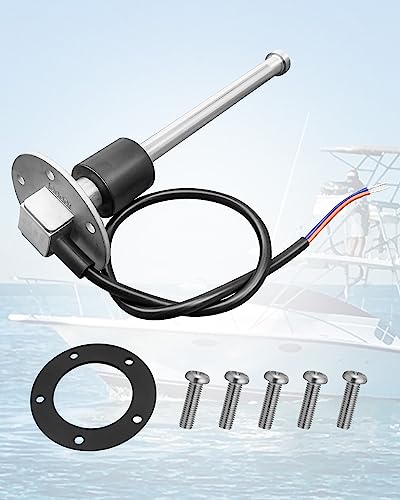 Image of OCHIKI 0-90ohm Boat Fuel Tank Sending Unit, 7 inch (175mm) Waterproof Fuel Sender Unit, Stainless Steel, Marine Fuel Level Sensor for Boat, Car, RV, Truck, Vehicle