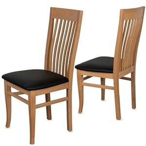 Staboos CH05 Esszimmerstühle 6er Set Holz Buche