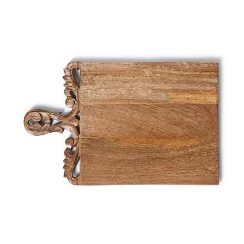 Tabla de cortar rectangular de madera 40.6x25.4x1.5 cm miniatura 1