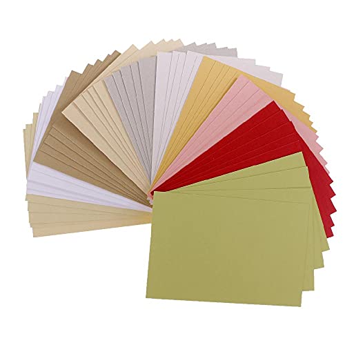 50 Blatt Perlglanz-Karton Papier Bastelpapier Spezialpapier Verschiedene Farben für Karten Basteln Cover