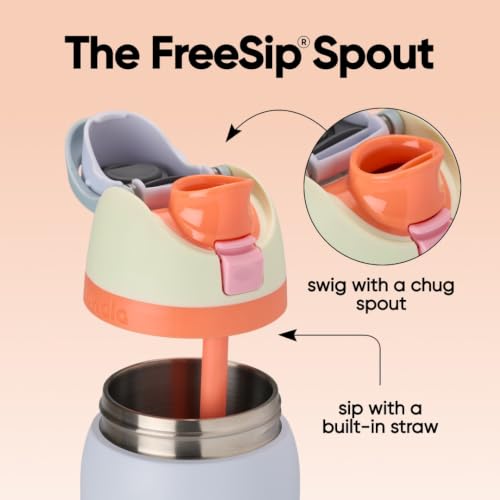 Image of Owala FreeSip Insulated Stainless Steel Water Bottle with Straw for Sports, Travel, and School BPA-Free Sports Water Bottle, 24 oz, Beach House