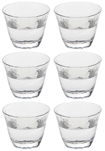 ???????? Toyo Sasaki Glass 18703 Cold Sake Glass, 2.7 fl oz (80 ml), Takasegawa Cup, Made in Japan, Pack of 6
