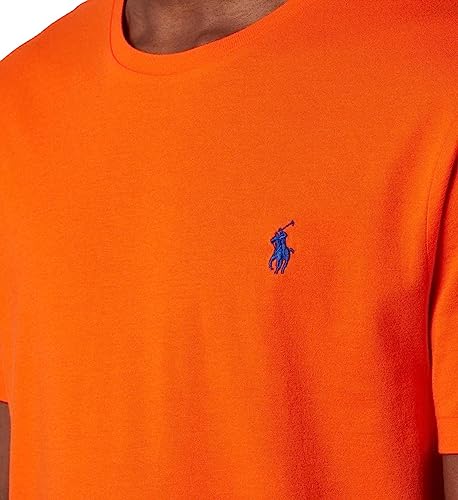 Image of Polo Ralph Lauren Mens Crew Neck T-Shirt (XL, SailingOrange), X-Large