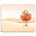 Yanteng Cojín de ratón del rectángulo Alfombrilla de ratón Antideslizante del Juego Árbol Abstracto en Puesta del Sol