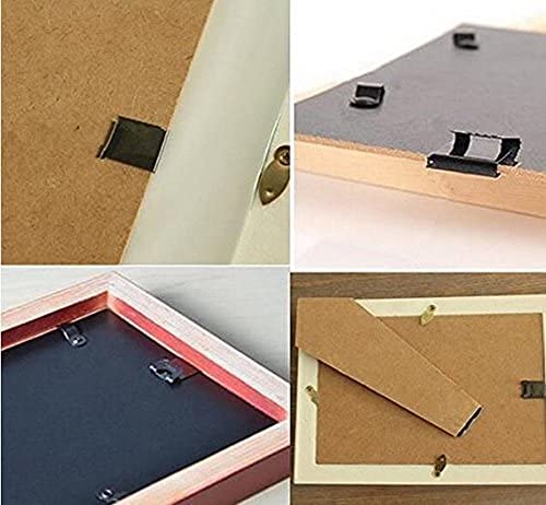Image of Photo Frames Hanger Hooks, 0.3mm Thick S-Shaped Metal Wall Mount Album Picture Hanging Clips, 100 Pcs