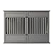 New Age Pet ECOFLEX Horizon Dog Crate & End Table, Modern Slatted Indoor Dog Kennel for Medium, Large & XL Dogs, Durable Composite, Grey, X-Large