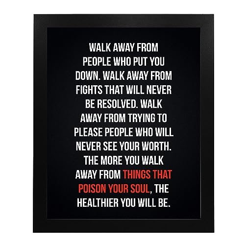 American Luxury Gifts Walk Away From Things - Inspirational Wall Art Print 11X14 Unframed, Modern Motivational Decor For Living Room, Office, Classroom, And Life Lesson Gift thumb #5
