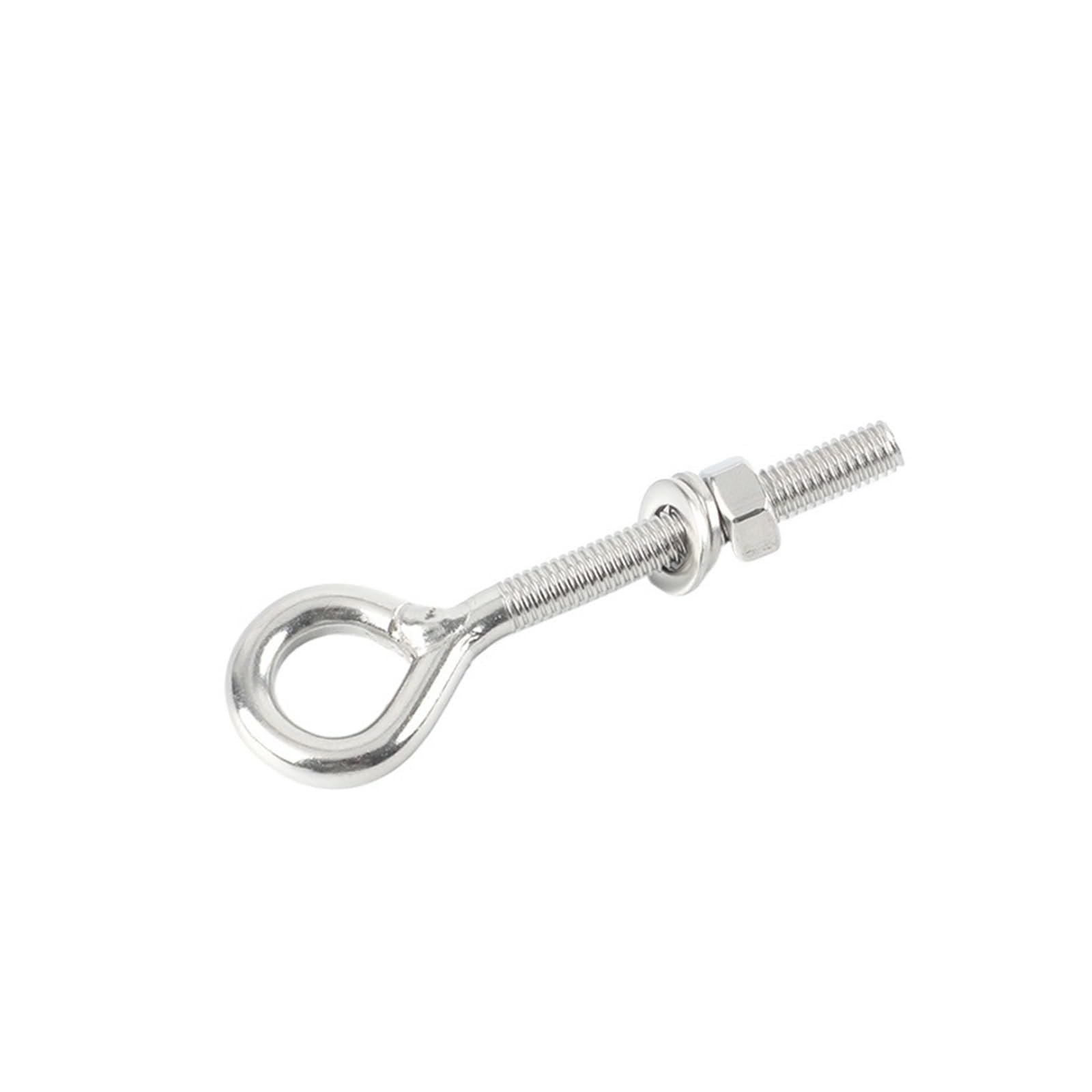 Golfari, ganci per golfari, Anello/gancio di sollevamento del bullone della vite dell'occhio di pecora dell'acciaio inossidabile 304 di M5/M6/M8/M10 con le rondelle dei dadi e il gancio chiuso della r