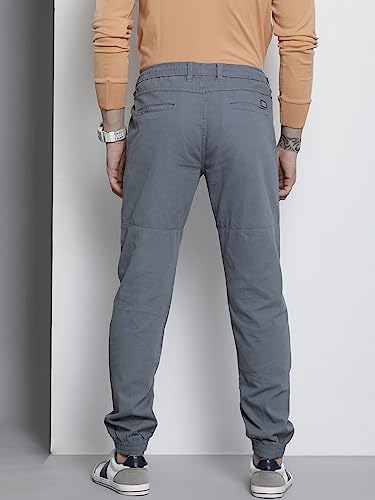 Image of The Indian Garage Co Men Slim Fit Solid Mid-Rise Stretchable Jeans