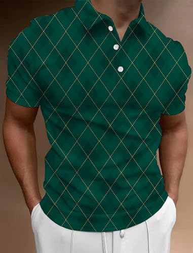 Golf Shirts for Men Funny: Hawaiian Golf Polo Shirt Dry Fit3