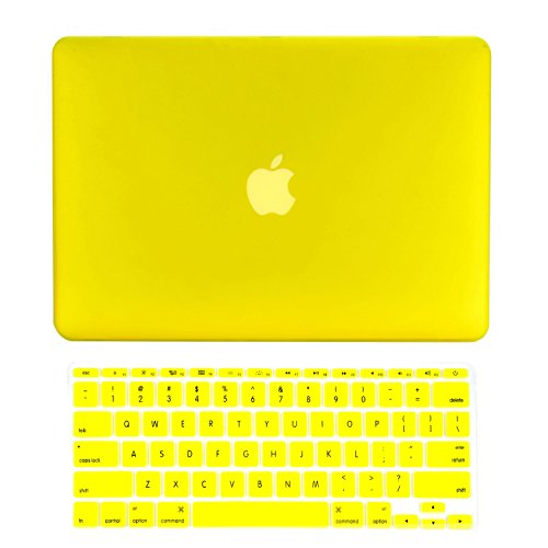 TOP CASE - 2 in 1 Signature Bundle Rubberized Hard Case and Keyboard Cover Compatible MacBook Air 11