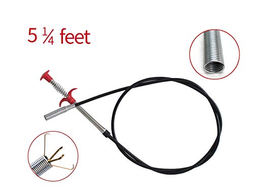 5.25 ft (1.6m) Drain Snake Clean Claw,Gripper Pickup Grabber Tool Pipeline Dredge Hook