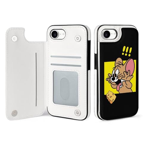 手帳型 トムとジェリー (1) 対応 IPhone16E ケース カード収納 スマホケース 財布型 携帯ケース 軽量 全面保護 スタンド機能 おしゃれ プレゼント