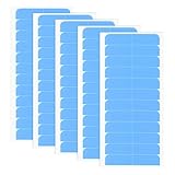 【La confezione include】Questo set contiene 5 fogli di nastro adesivo per extension, 12 pezzi ciascuno, per un totale di 60 pezzi. Ogni pezzo di nastro misura 4 x 0,8 cm/1,6 x 0,3 pollici, risultando piccolo e portatile, perfetto per cambiare e fissare le extension. La quantità è sufficiente per l'uso quotidiano o la sostituzione.