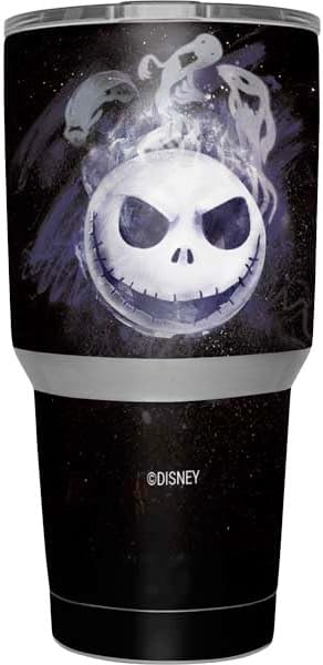 Skinit Decal Other Skin Compatible with Yeti 30oz Rambler Tumbler - Officially Licensed Disney The Nightmare Before Christmas Jack Skellington Face Art Design