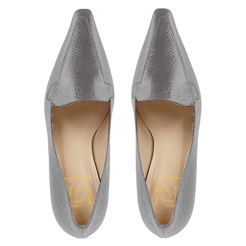Image of LEHOOR Women Vintage Chunky Block Heel Pumps Shoes Square Pointed Toe Slip On Formal Office Work Business Loafers Shoes Suede Snakeskin Cone Heel Oxford Shoe Ladies Professional Chic Fall 4-11 M US