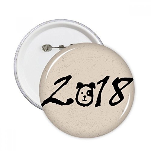 Pins badge rond Chien Mignon de 5 pièces pour décoration de vêtements