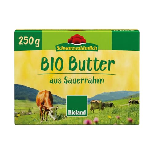 Schwarzwaldmilch - Bioland Sauerrahmbutter 8 x 250 g Pack - Bio-Butter aus dem Schwarzwald, frisch & cremig