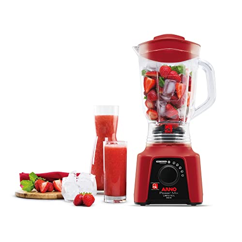 Liquidificador Arno Power Mix Limpa Fácil Vermelho 110v