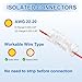 MECCANIXITY 10 Pcs 6 Pin Wire Connectors 22-20 AWG No Strip Insulation Piercing Clips Electrical Connectors for LED Strip Lights Solderless Crimp