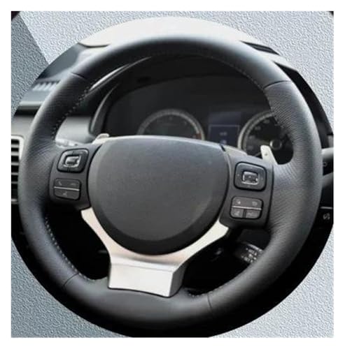 に適合する レクサス NX300 NX300H IS350 2015-2018 2019-2021 車用ステアリングホイールカバー 車内アクセサリー ハンドルカバー(青)