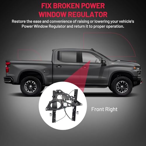 Image of BDFHYK 748-598 Power Window Regulator with Motor Front Right, Compatible with 2007-2017 Ford Expedition; Compatible with 2007-2017 Lincoln Navigator