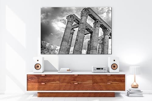 Image sur toile Athènes deyoli grand format noir et blanc - 5
