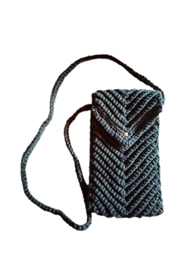 Bolsa para Celular e Acessórios de Crochê Feitos à Mão Decoração Criativa Presente Artesanal