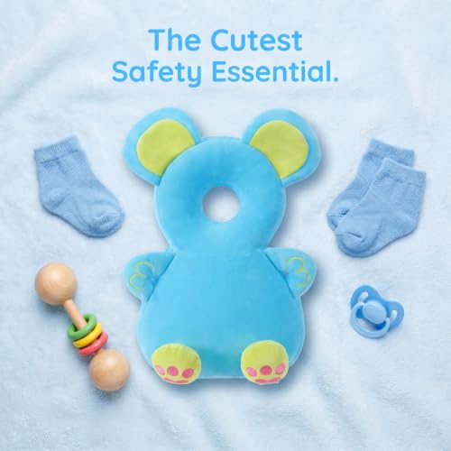 Image of Baby Head Protector Backpack - Soft & Lightweight Head Protection Pillow for Bebe Walking and Crawling(Mouse)