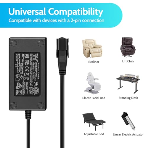 power recliner power supply sopito 2-pin acdc adapter 100-240v quality 29v 2a switching transformer replacement part for recliner couchelectric sofalift chairstanding desk