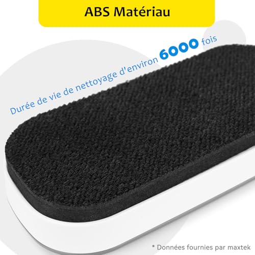 maxtek Effaceur Tableau Blanc, 2 Pièces Brosse Tableau Blanc Magnetique, Aimant puissant, conception ergonomique, Accessoires Essentiels pour L’école, Le bureau et La maison(Gris) – vue 6