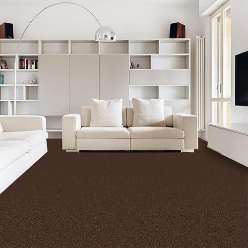 Image of FC Texture-2-C.Brown Carpet Luxurious Feel Floring for Residential, Commercial Office & Home and Sound Absorbing Durable Easy Clean Low Maintenance for High Traffic Areas