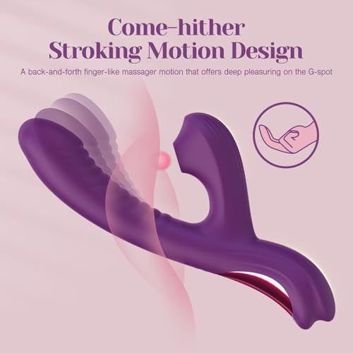 Tracys-Dog-Come-Hither-Rabbit-Sucking-Vibrator-for-Clitoral-G-Spot-Stimulation-Adult-Sex-Toys-for-Women-Couple-Vibrating-Finger-Massager-with-3-Suction-and-10-Vibration-Come-Hither-Modes-Beta