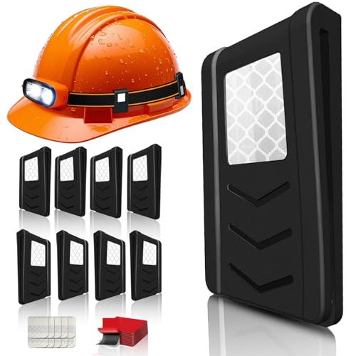Ibicboc Hard Hat Clips For Headlamp 8 Pack Hardhat Headlamp Clips Light Holder For Hard Hats