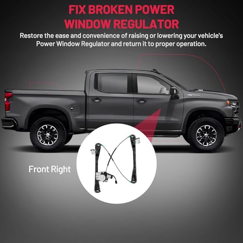 Image of BDFHYK 741-877 Power Window Regulator with Motor Front Right Compatible with Jaguar S-Type 2000-2002, Lincoln LS 2000-2002