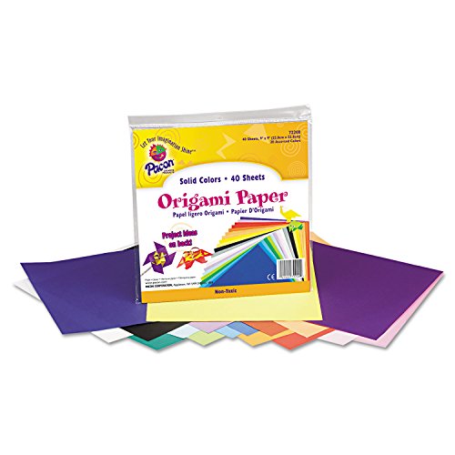 Pacon 72200 Origami Paper, 30 lbs., 9 x 9, Assorted