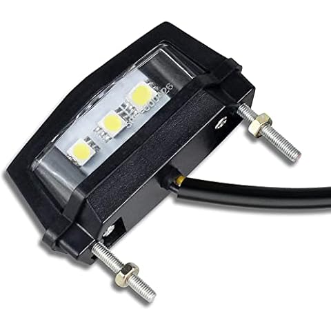 Luz de Placa de Matrícula de Motocicleta Greluma Cover