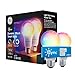 Cync GE Dynamic Effects A19 Smart LED Light Bulb, Color Changing Smart WiFi Light, Compatible with Alexa and Google Home (2 Pack) -  GE Cync, 93131629