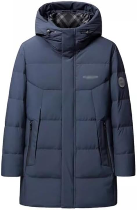 VIDI Winter Thickening Warm Coat Middle-aged And Old Father Down Jacket Men Long