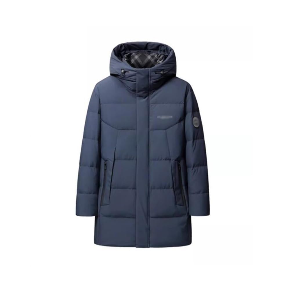 Winter Thickening Warm Coat Middle-aged And Old Father Down Jacket Men Long