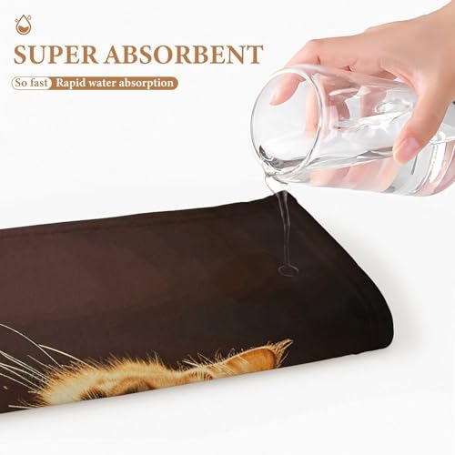 Serviette de bain chat durable et absorbante en textile premium haute performance - 4