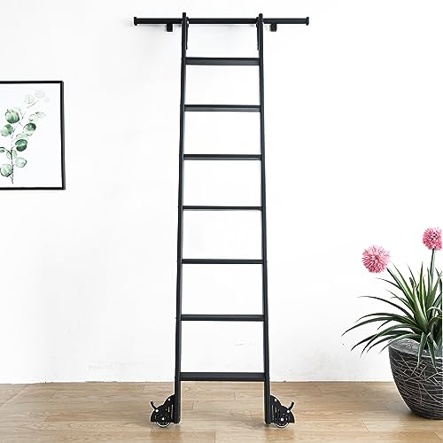 Hardjulan LD-HOOK 4Ft Hook On Rolling Library Ladder Track Kit thumb #1