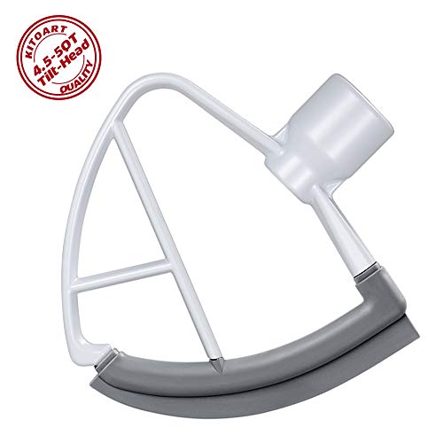 Flex Edge Beater for KitchenAid 4.5-5 QT Tilt-Head Stand Mixer, Perfect 4.5-5 QT