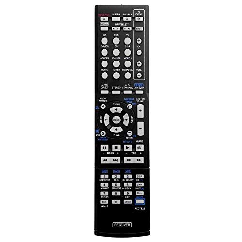 Calvas AXD7622 - Telecomando di ricambio per TV Pioneer VSX-521 AXD7660 VSX-422-K AXD7662