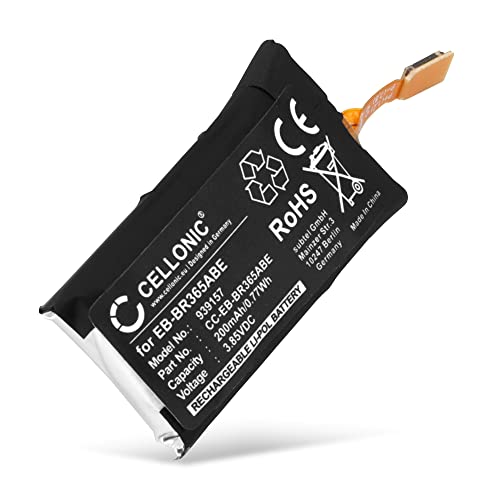 CELLONIC 1x Batería para Smartwatch y Pulsera de Fitness Compatible con Samsung Gear Fit 2 Pro (SM-R365), EB-BR365ABE - (200mAh, 3.85V)
