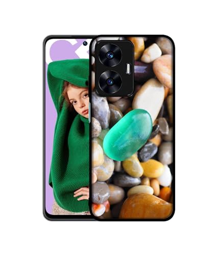 Image of Sea Stones Design Premium 2D Printed Metal Back Case Cover for Realme C55 4G / Narzo N55 4G